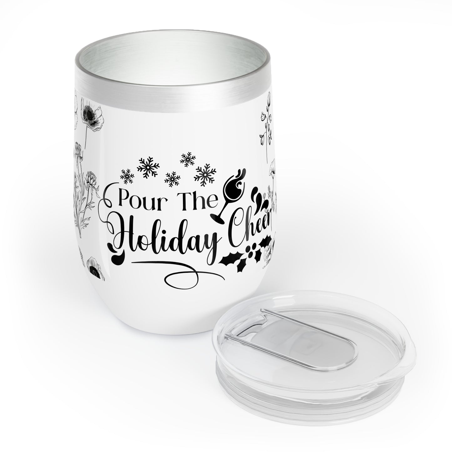 Pour The Holiday Cheer Christmas Wine Tumbler - JOURNAL VENUE