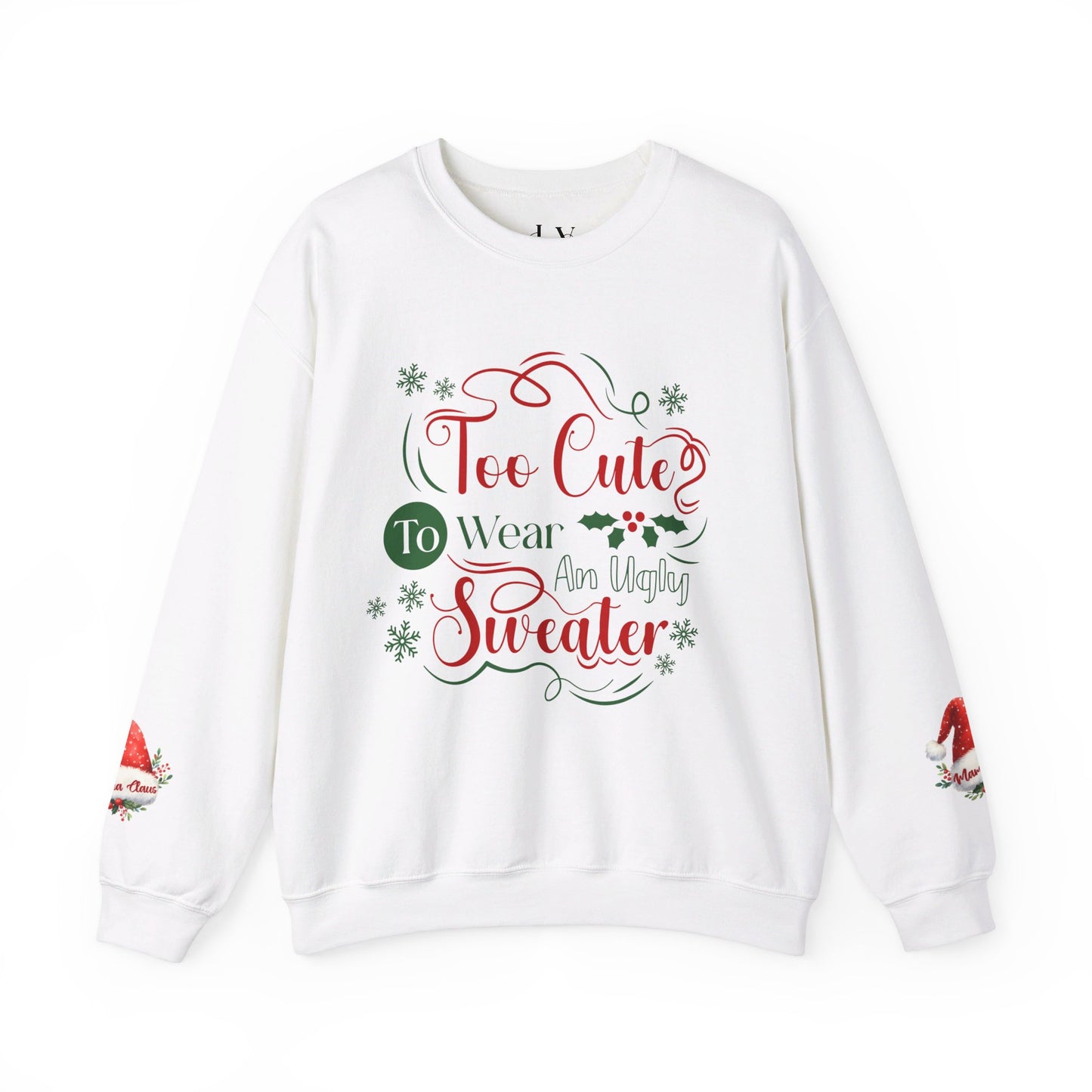 Too Cute Christmas Crewneck Sweatshirt - JOURNAL VENUE