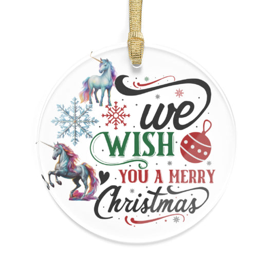 We Wish You  Merry Christmas Acrylic Ornaments - JOURNAL VENUE