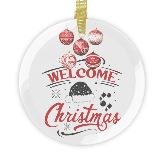 Welcome Christmas Glass Ornaments - JOURNAL VENUE