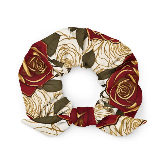 Lady Poppy Scrunchie With Bow  - JOURNAL VENUE