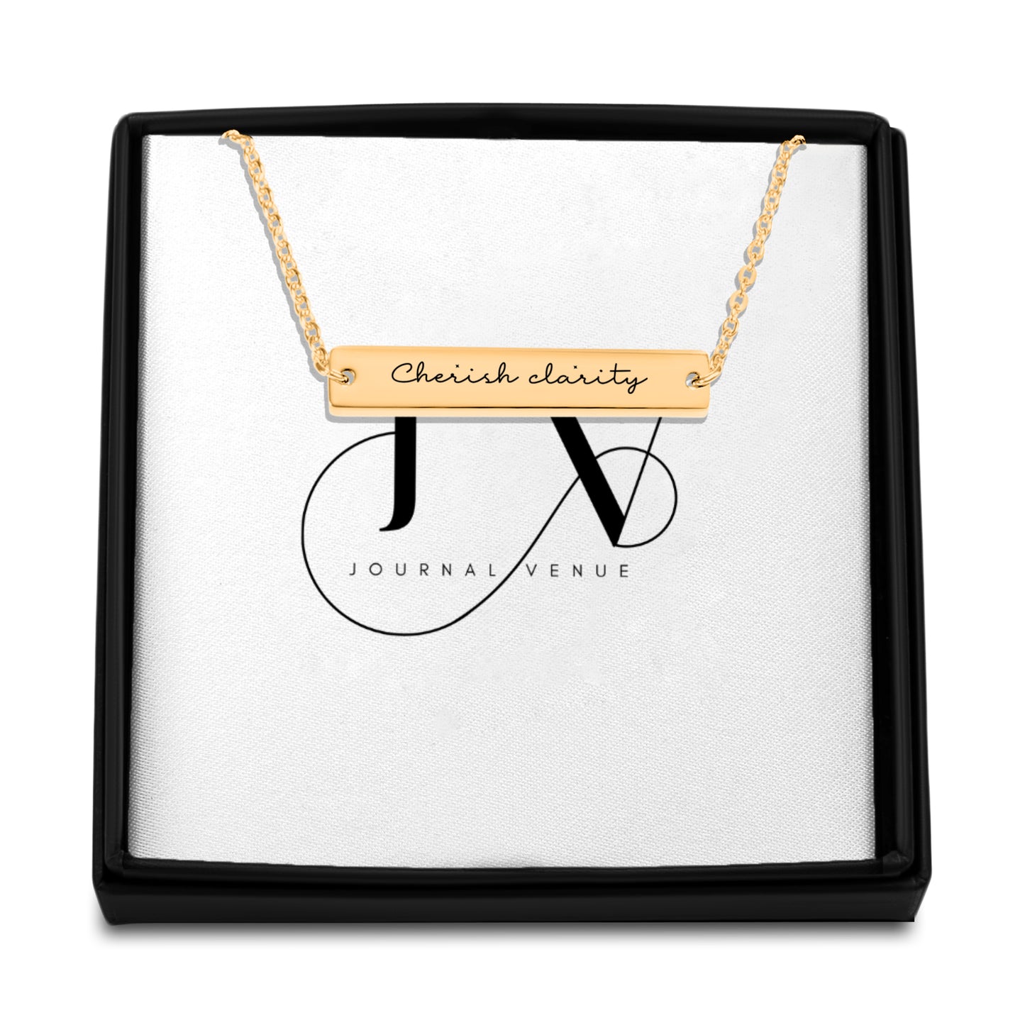 Cherish clarity Bar Necklace