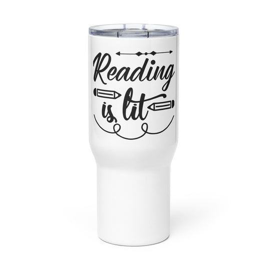 Reading is Lit Travel Mug - JOURNAL VENUE