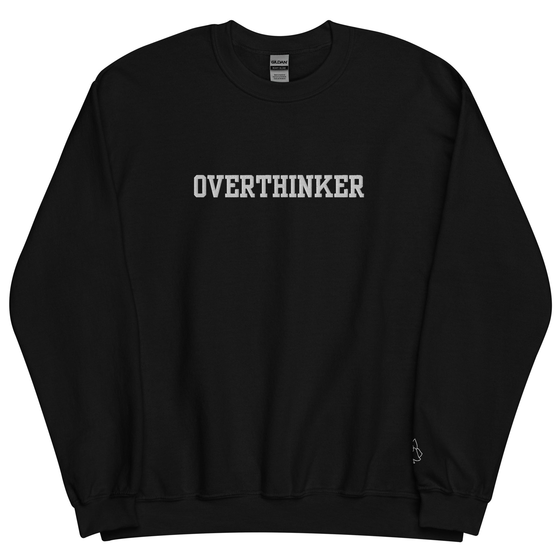 OVERTHINKER Self Care Embroidered Sweatshirt - JOURNAL VENUE