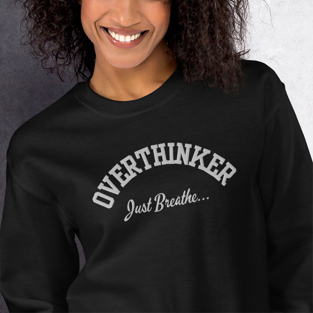 Overthinker Embroidered Sweatshirt - JOURNAL VENUE