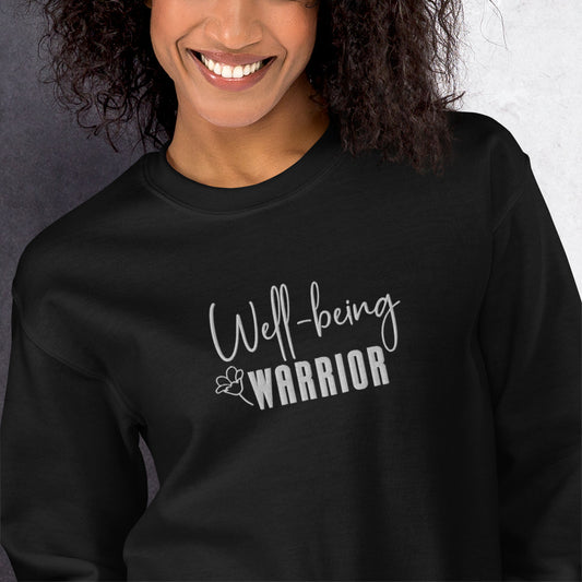 Well Being Warrior Embroidered Sweatshirt - JOURNAL VENUE