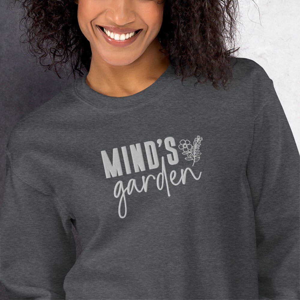 Minds Garden Embroidered Sweatshirt - JOURNAL VENUE