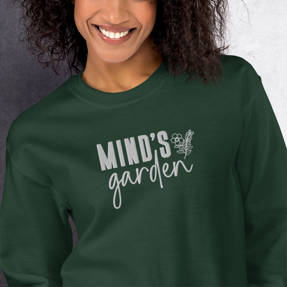 Minds Garden Embroidered Sweatshirt - JOURNAL VENUE