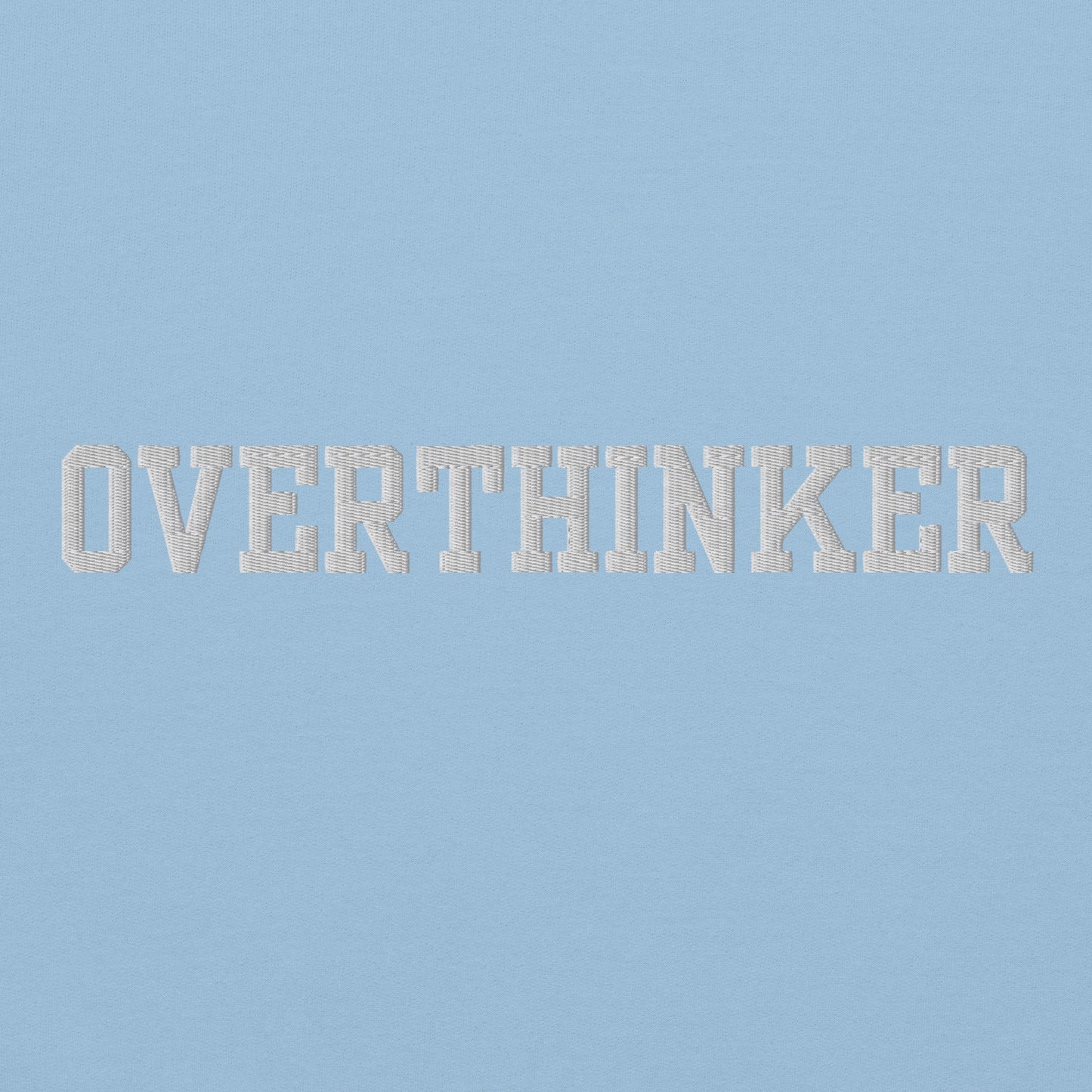 OVERTHINKER Self Care Embroidered Sweatshirt - JOURNAL VENUE