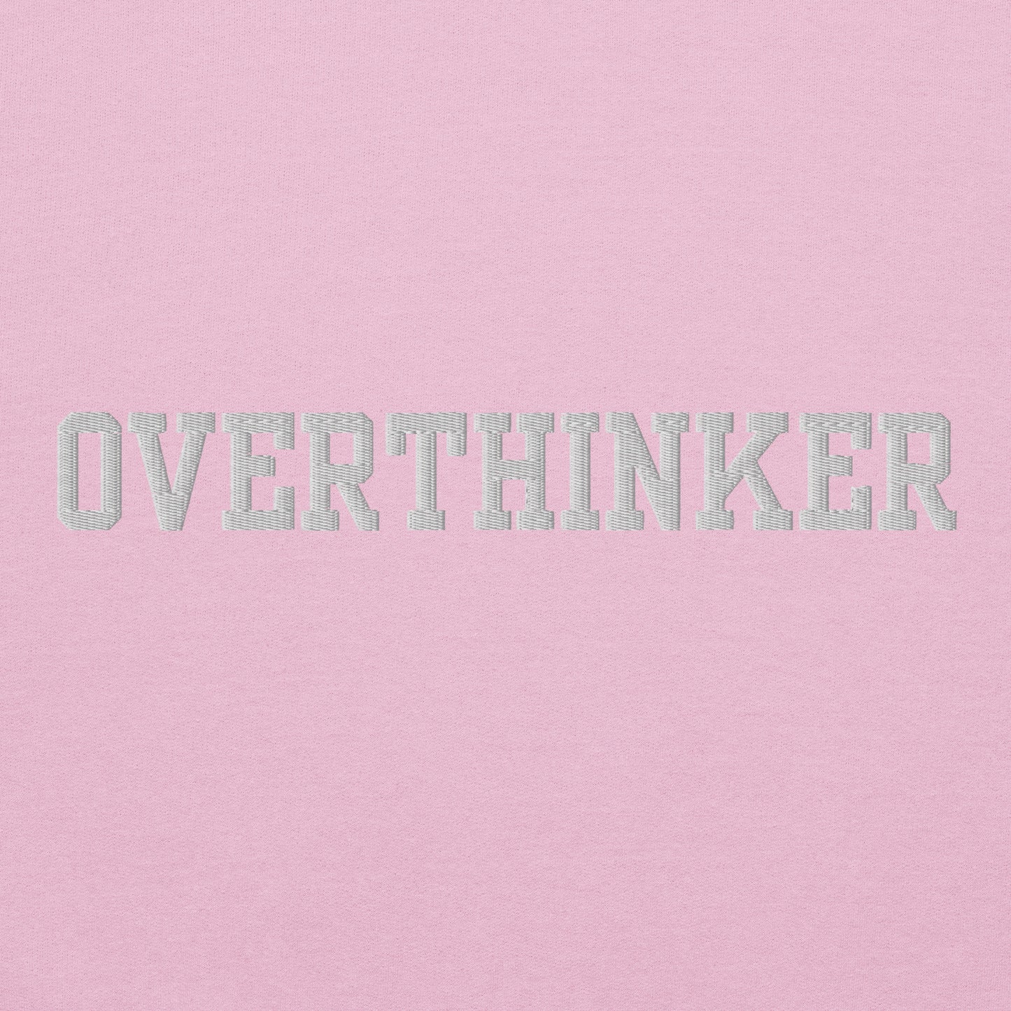 OVERTHINKER Self Care Embroidered Sweatshirt - JOURNAL VENUE