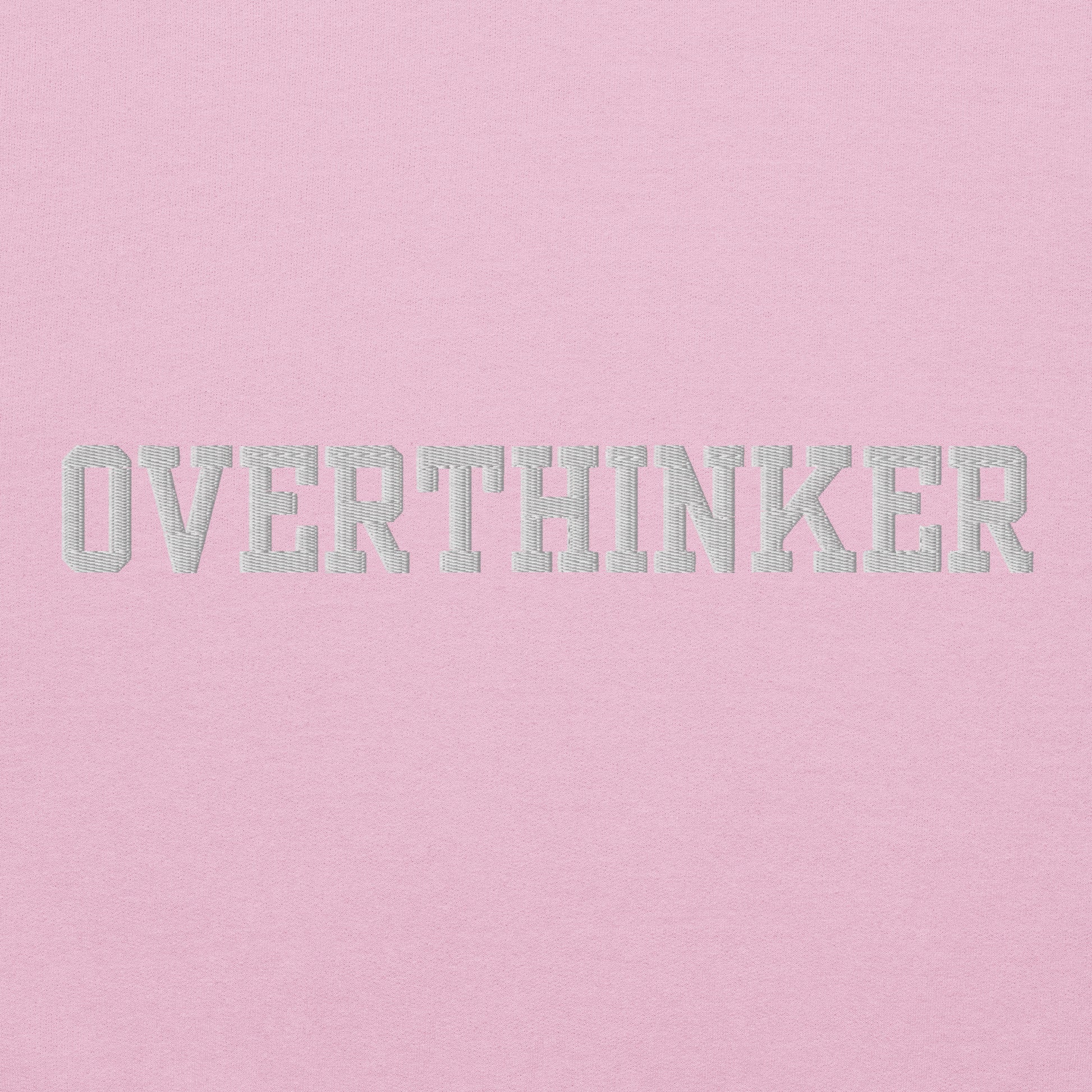 OVERTHINKER Self Care Embroidered Sweatshirt - JOURNAL VENUE