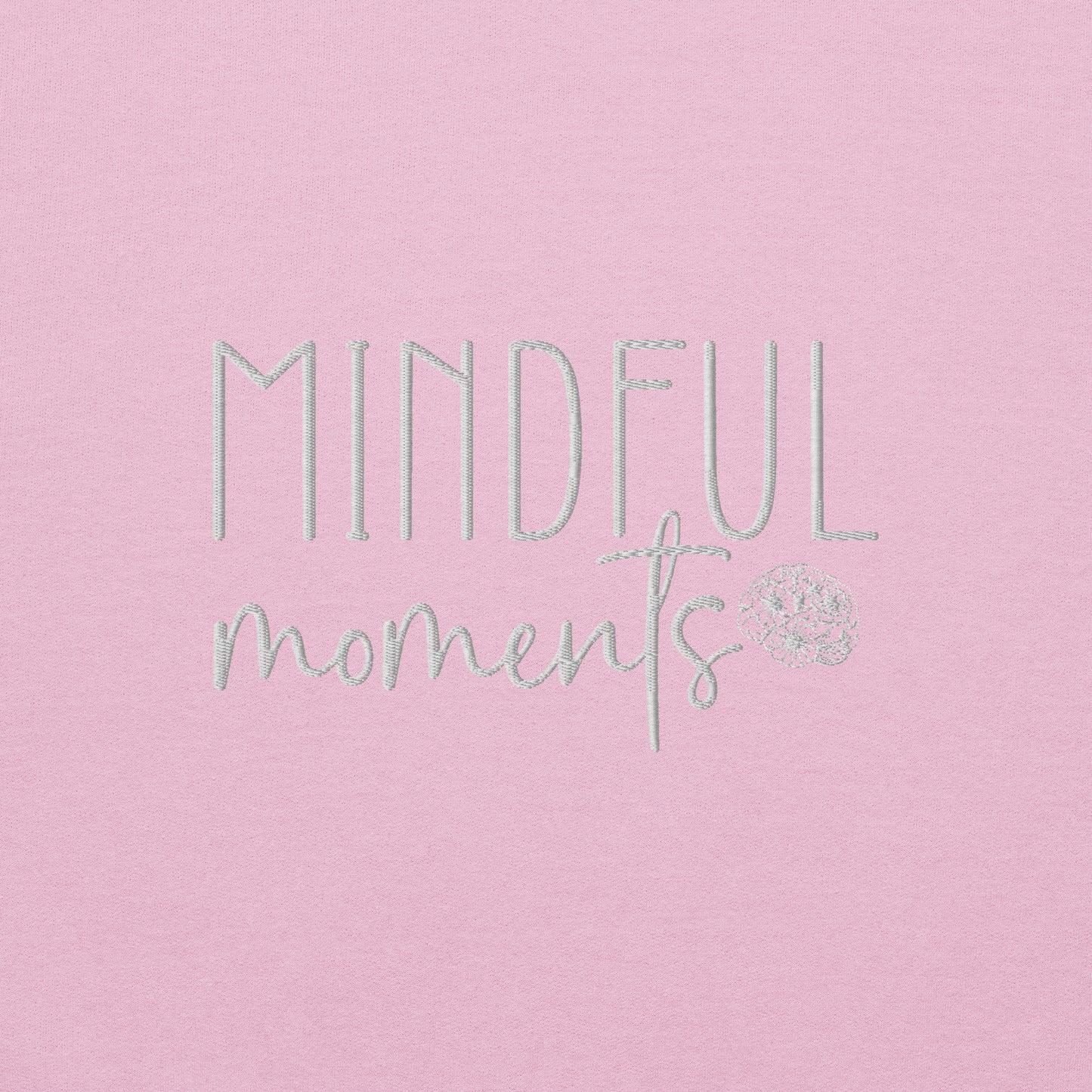 Mindful Moments Embroidered Sweatshirt - JOURNAL VENUE