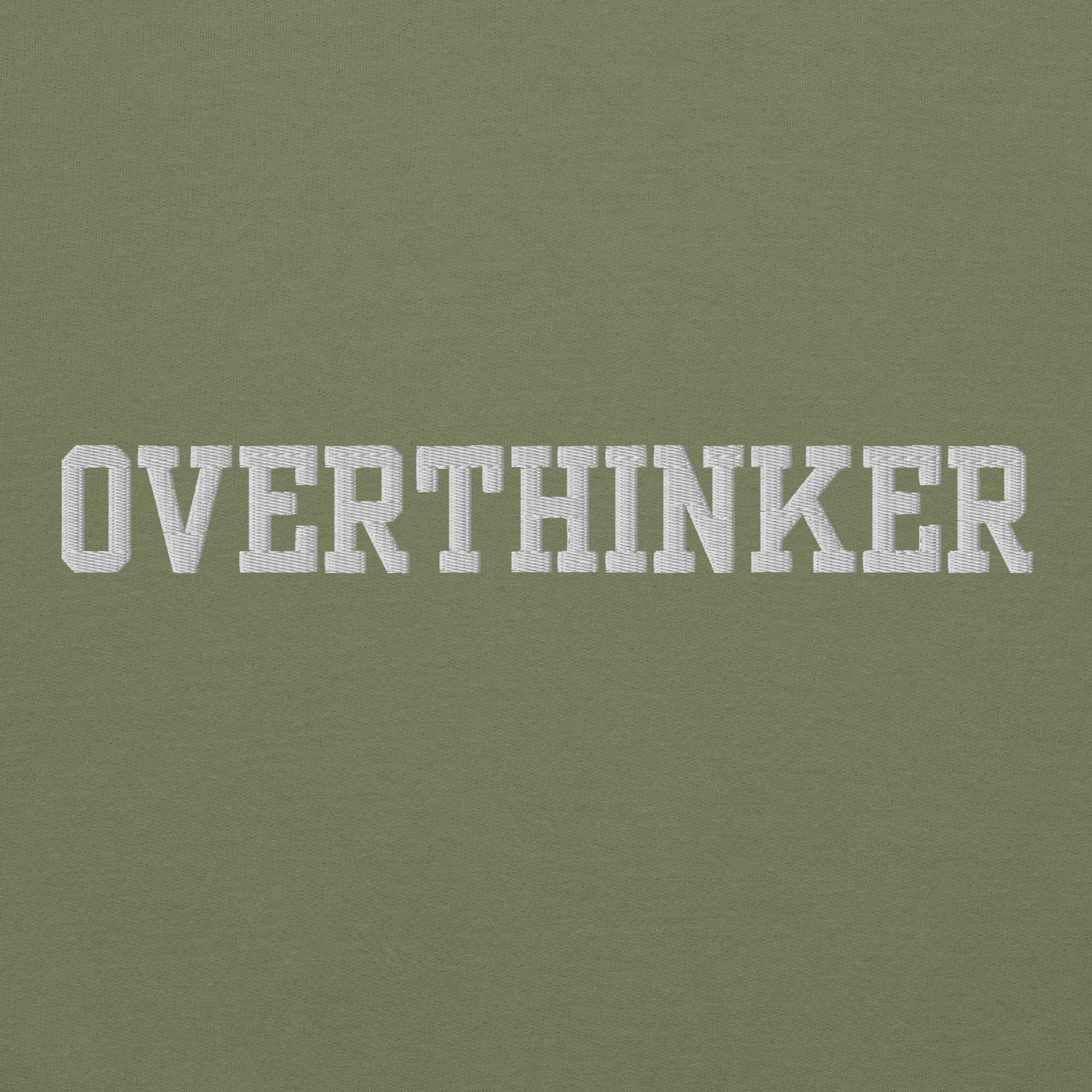 OVERTHINKER Self Care Embroidered Sweatshirt - JOURNAL VENUE