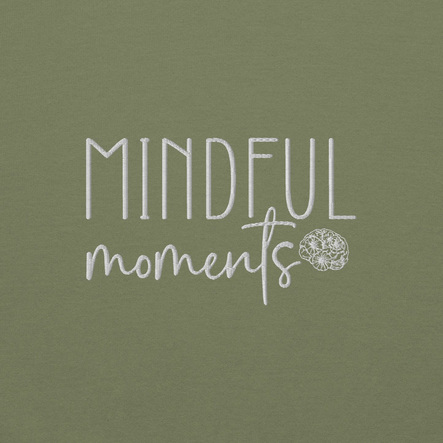 Mindful Moments Embroidered Sweatshirt - JOURNAL VENUE