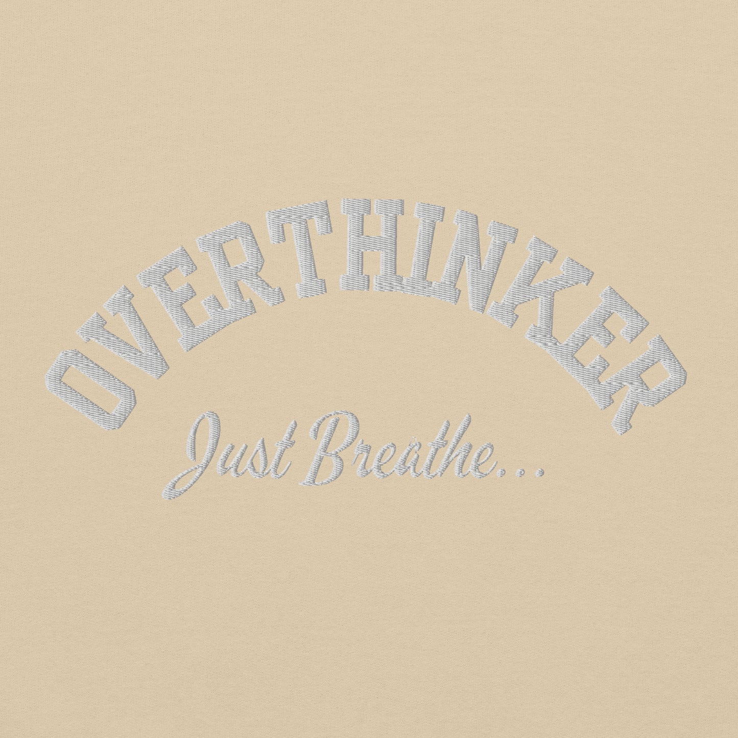 Overthinker Embroidered Sweatshirt - JOURNAL VENUE