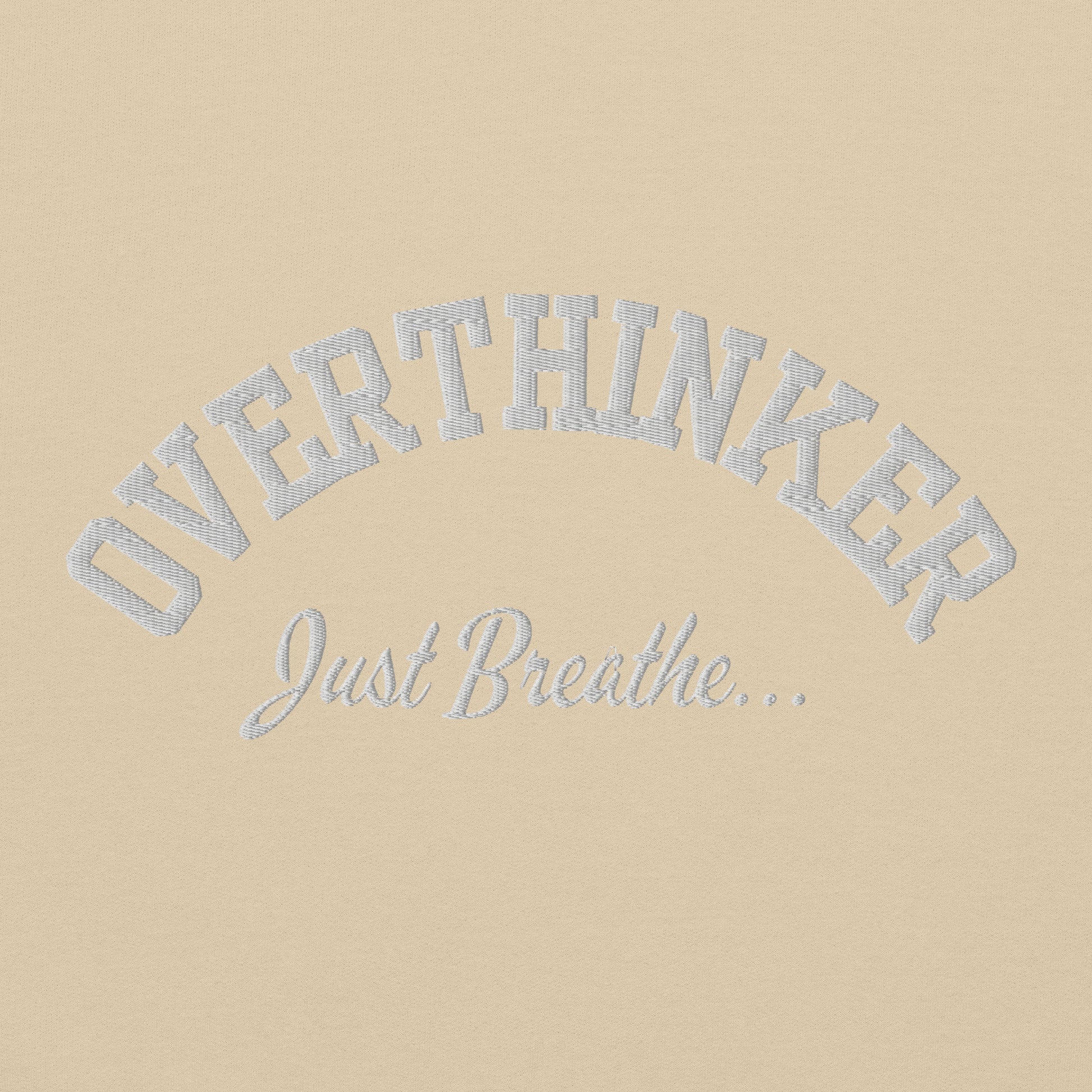 Overthinker Embroidered Sweatshirt - JOURNAL VENUE