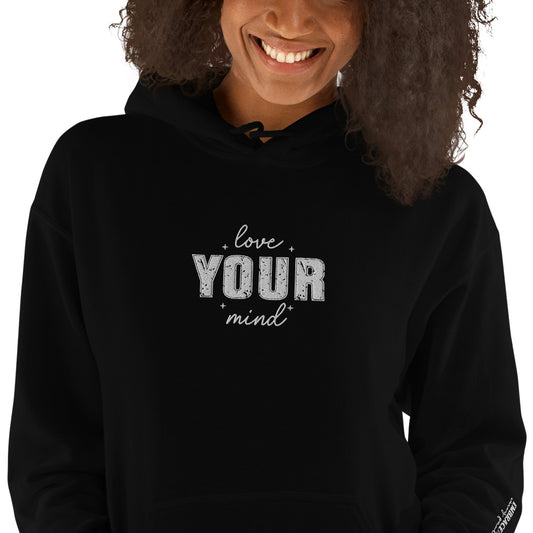 Love Your Mind Embroidered Hoodie - JOURNAL VENUE