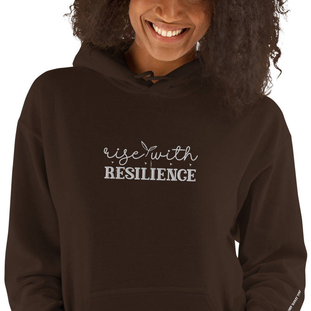 Rise Fall Grow Embroidered Hoodie - JOURNAL VENUE