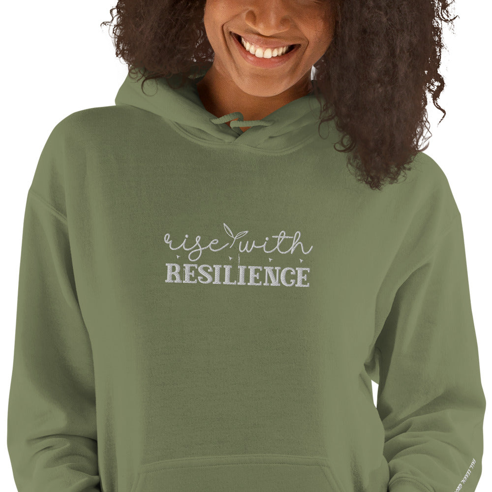 Rise Fall Grow Embroidered Hoodie - JOURNAL VENUE