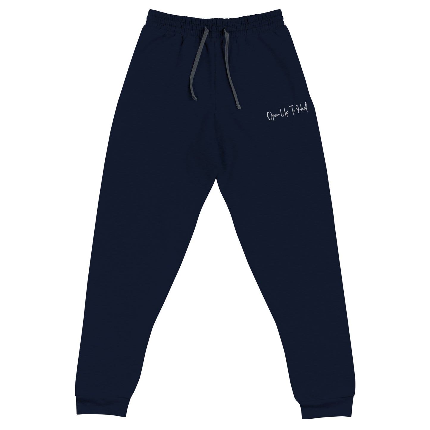 Open Up to Heal Embroidered Joggers - JOURNAL VENUE